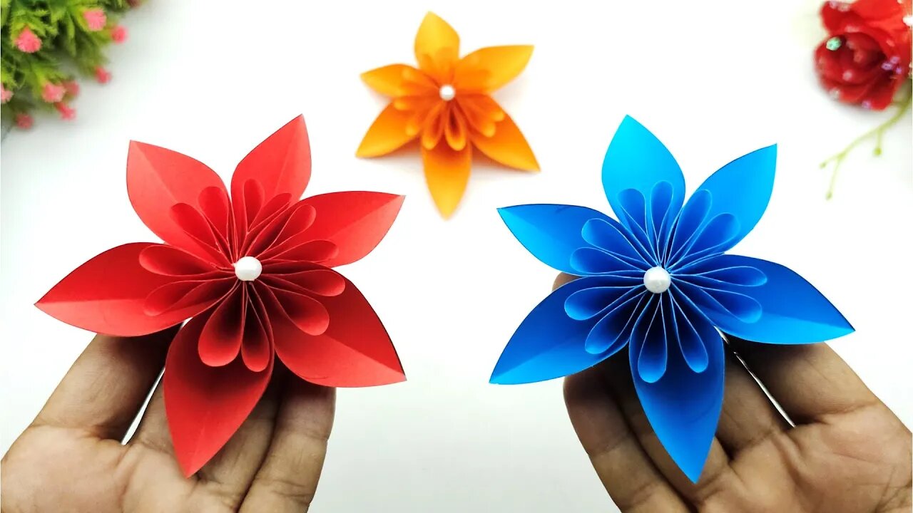 Easy Paper Crafts | How to Make Paper Flowers | DIY Handmade Craft Ideas