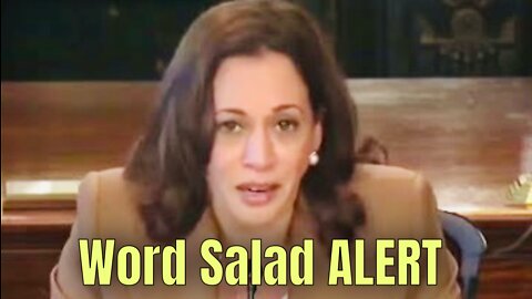 Kamala Harris serves up another WORD SALAD 🥗
