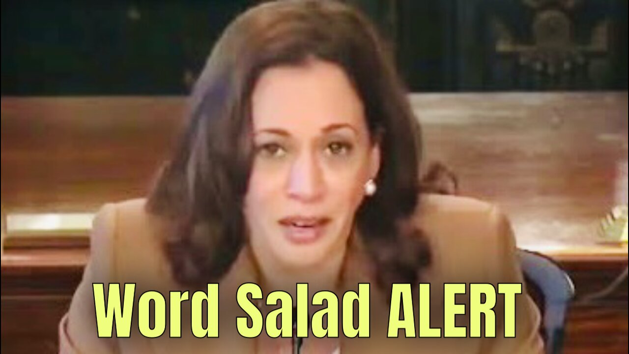Kamala Harris serves up another WORD SALAD 🥗