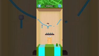 rescue cut rope puzzle 😎 #shorts