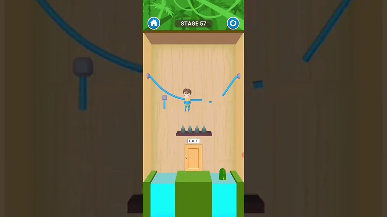 rescue cut rope puzzle 😎 #shorts