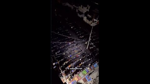 ►🚨▶◾️⚡️🇮🇱⚔️🇵🇸 Hundreds of Gazans perform Taraweeh prayers in Rafah by mosque ruins