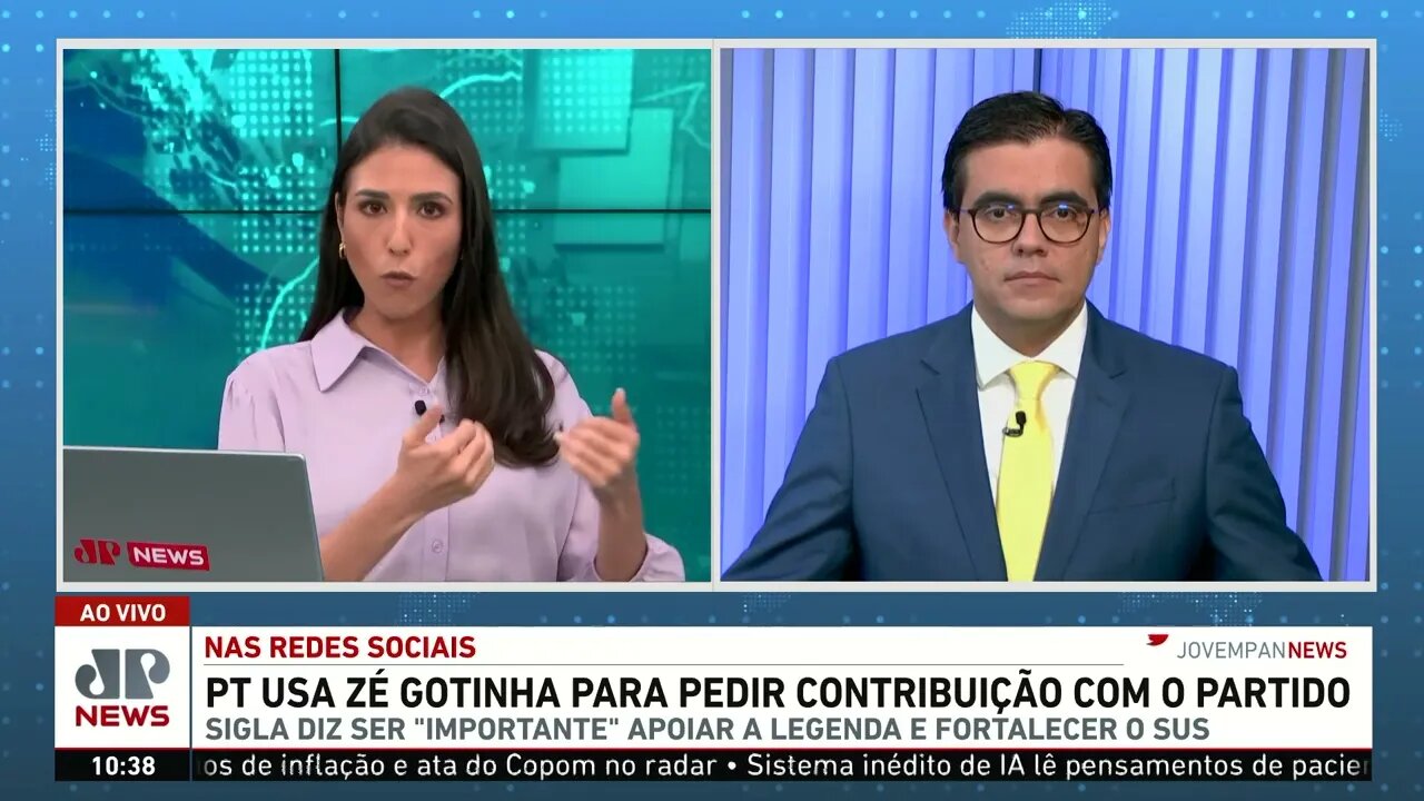 PT usa Zé Gotinha para pedir contribuição com o partido