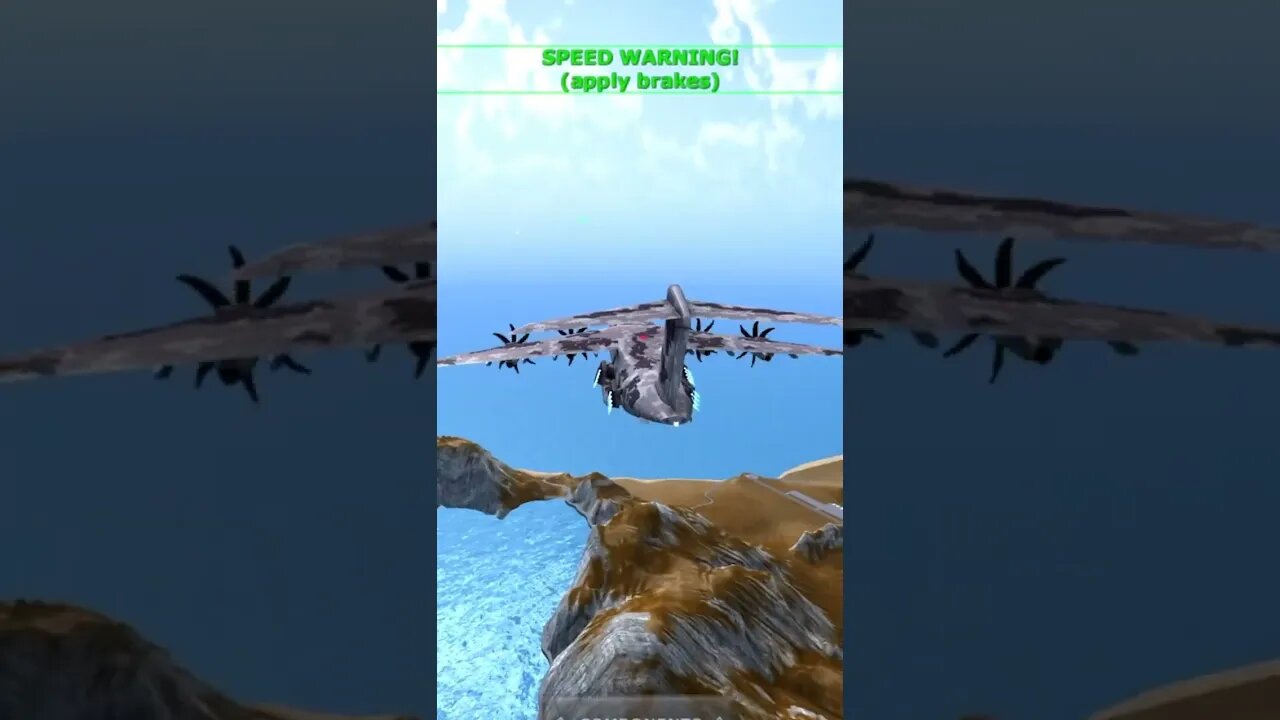 When the plane loses it's tail... | Turboprop Flight Simulator #shorts