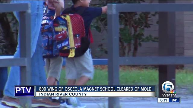 800 wing of Osceola Magnet School cleared of mold