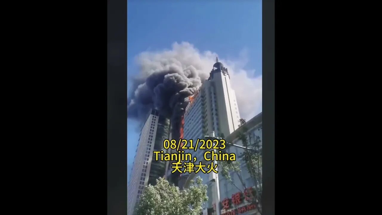 High Rise Fire in China Insane - at X Platform @politicalavengr