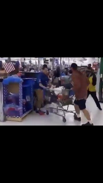 Walmart Employee Serves Knock Out After Being Crushed With Shopping Cart