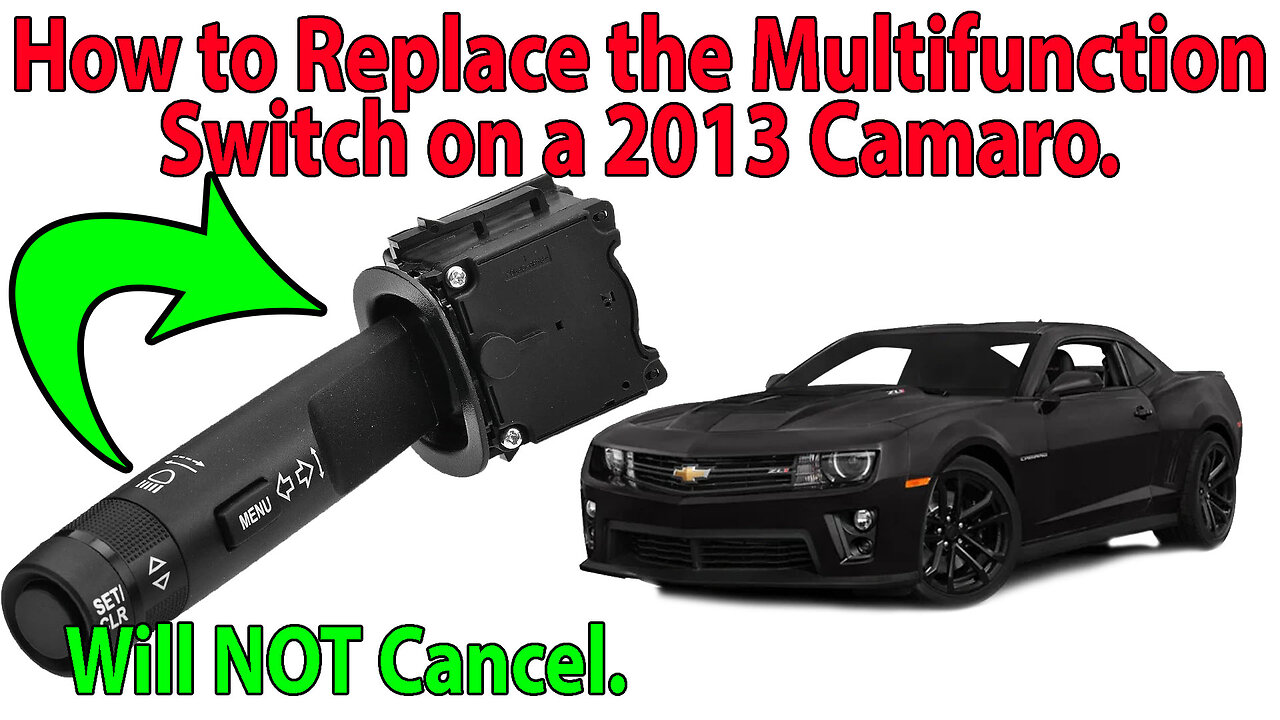 How to Replace the Turn Signal Lever Multifunction Switch on a 2013 Camaro in less than 10 Min.