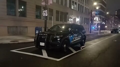 what are those blue lights that I see on the buildings on Columbus Ave