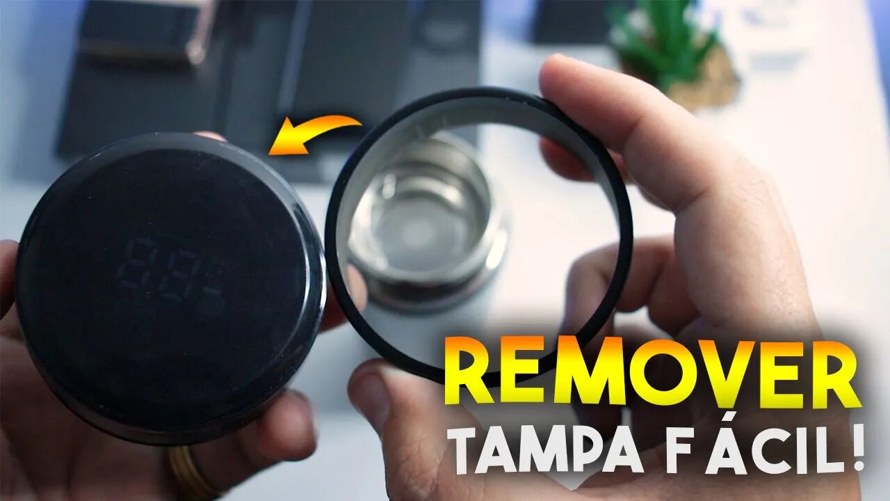 Como ABRIR TAMPA DA GARRAFA TÉRMICA COM LED da Shopee/AliExpress