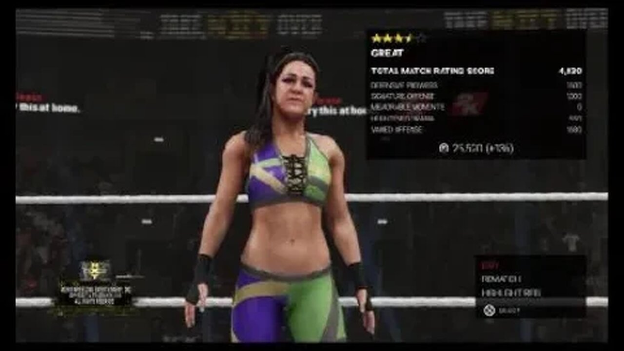 WWE 2K19: Bayley Vs. Ember Moon