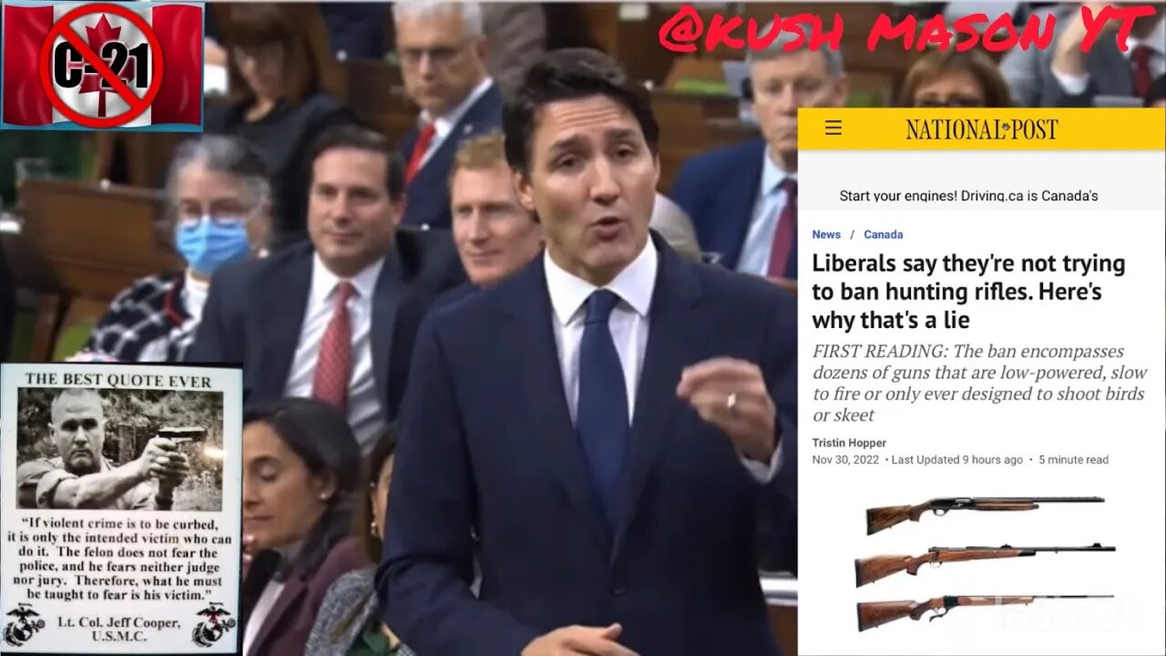 Trudeau lying about bill C-21 (liberal gun grab)