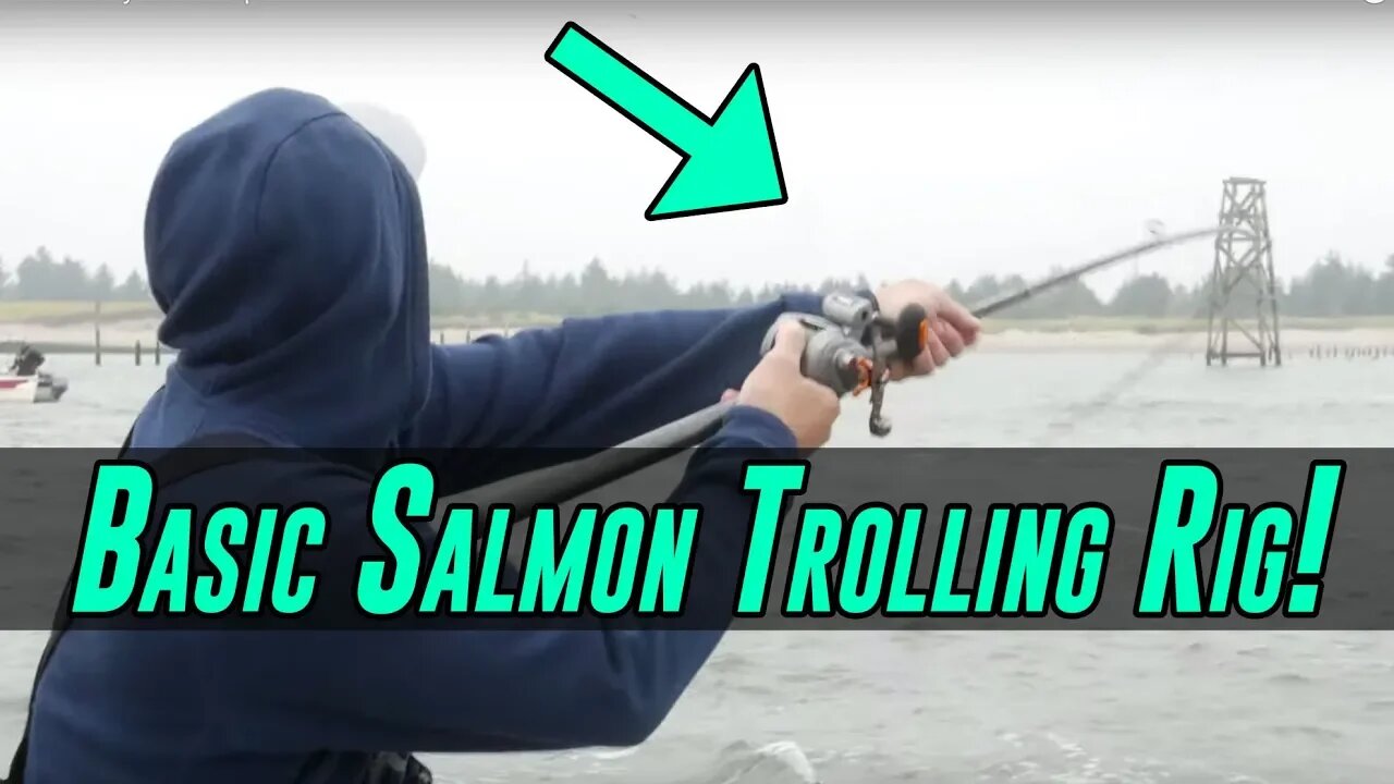 Basic SALMON Fishing Trolling Rig | EASY To Setup & Catches FISH!