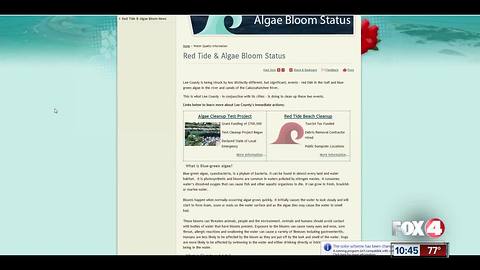 Local residents can now track red tide