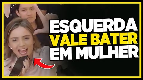 MBL PUC: ESQUERDISTA PAZ E AMOR AGRIDE AMANDA! | Cortes do @MBLiveTV