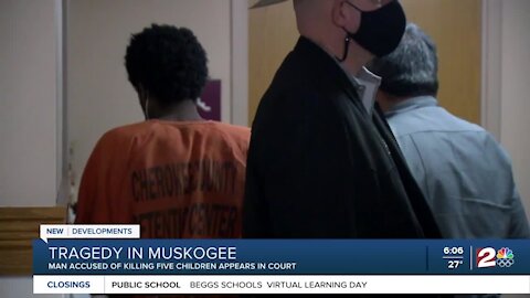 Man accused of killing 5 children appears in court