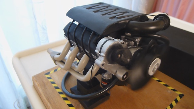 Homemade Electric V8 Engine Working Model - Overview