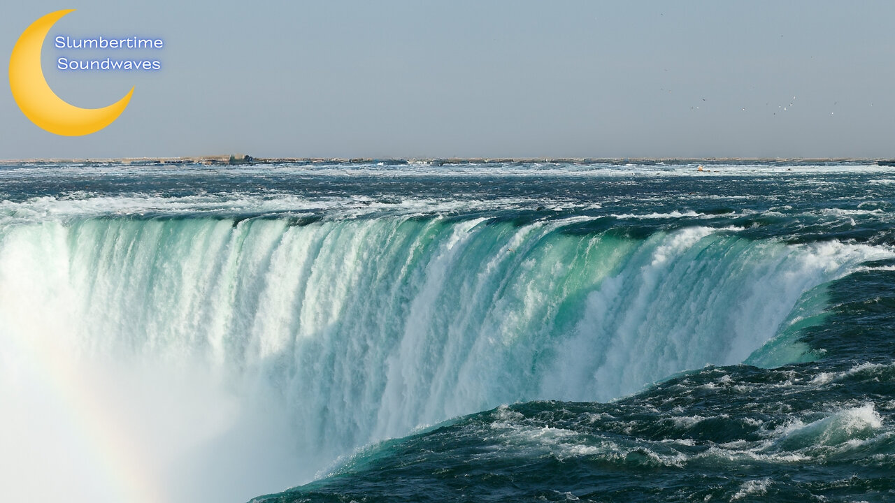 Waterfall Sounds For Sleeping or Studying - (Black Screen)