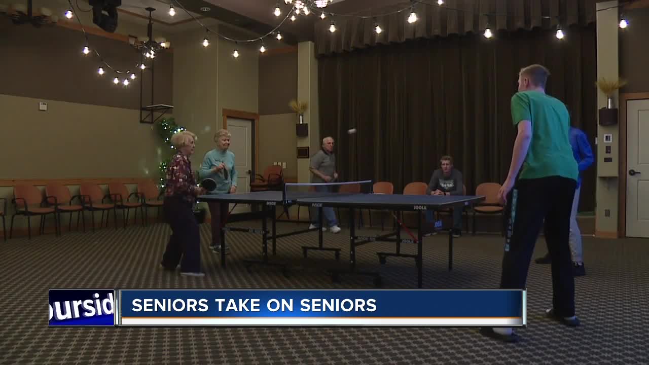 Local basketball team plays games with local seniors