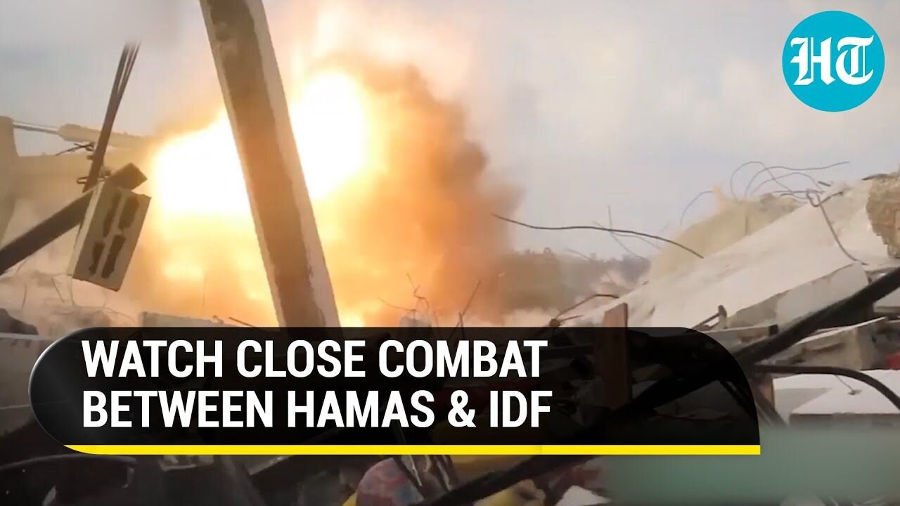 Hamas' Qassam Fighters Attack IDF From Close Range In Gaza; Tanks, Ground Troops, JCB Targeted