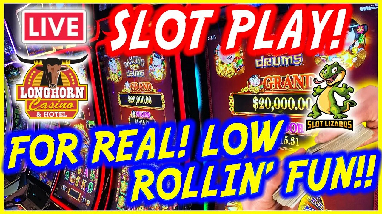 🔴 LIVE SLOT PLAY! J'S LOW ROLLIN' WEDNESDAY HITTING JACKPOTS! EPISODE 8! LONGHORN CASINO!!