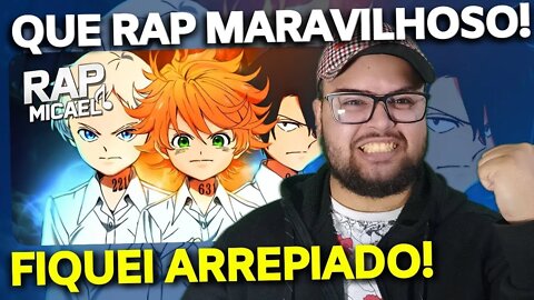 REACT Rap da Emma, Norman e Ray (Yakusoku No Neverland) | Micael Part. Enygma e DYA