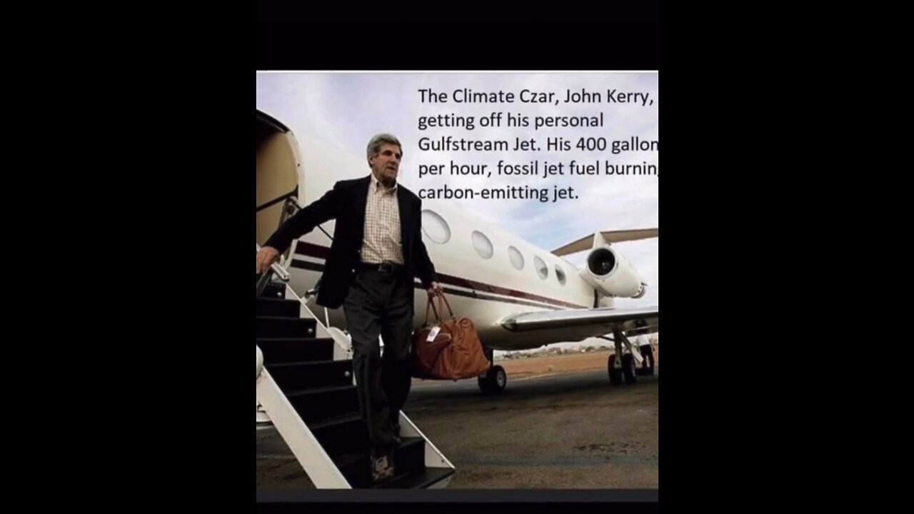 John Kerry, the hypocrite, is worried about the "Ukraine war" interfering with climate change🙄