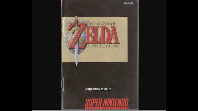 The Legend of Zelda A Link to the Past - Game Manual (SNES) (Instruction Booklet)
