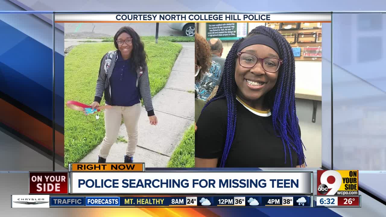 14-year-old North College Hill girl missing without medication