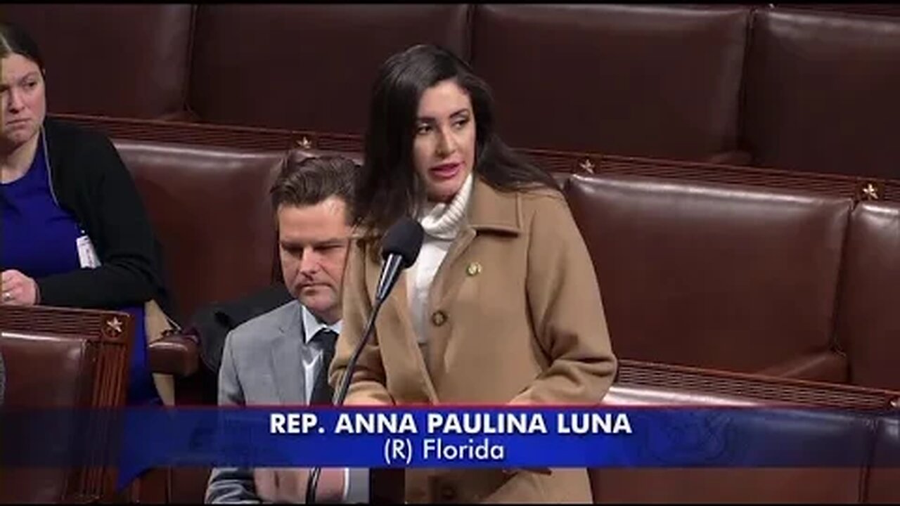 Rep. Luna Torches Warmongering Establishment on the House Floor