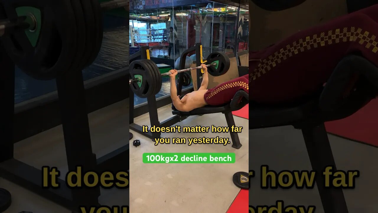 100KGx2 Decline Bench #shorts #youtubeshorts #shortsvideo #viralshorts #fitness #gym #motivation