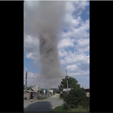 Giant dust vortex hovers over capital city