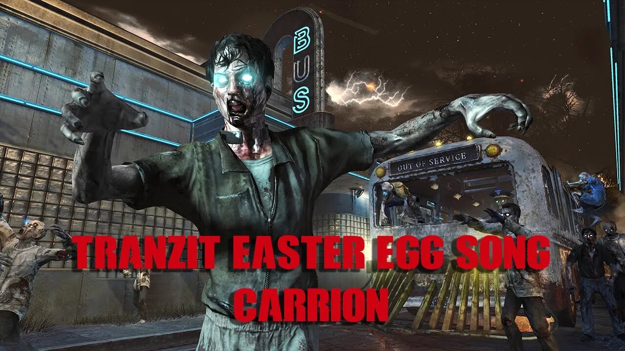 Call of Duty Zombies Tranzit Easter egg Song Carrion