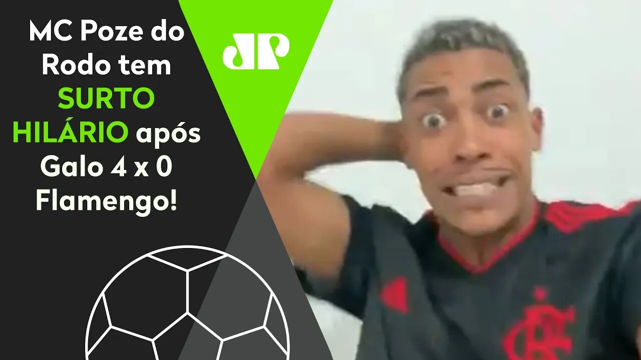 "SEU FILHO DA P***!" Cantor flamenguista tem SURTO HILÁRIO após 4 a 0 do Galo!