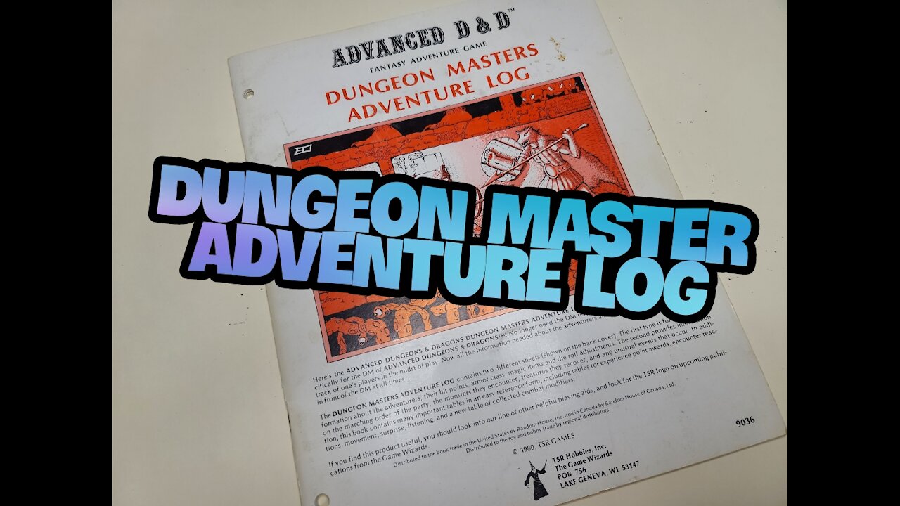 Dungeon Master Adventure Log