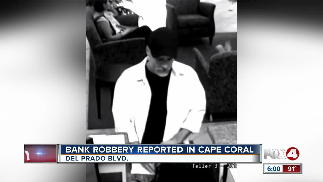 Bank robbery at Synovus Bank Cape Coral