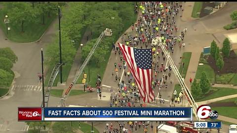 The 500 Festival Mini Marathon is on Saturday in Indianapolis