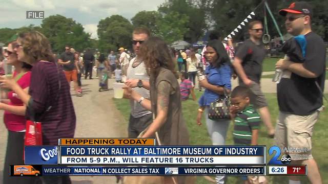 Food truck rally in Baltimore Friday