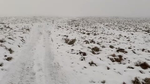 Hiking in winter