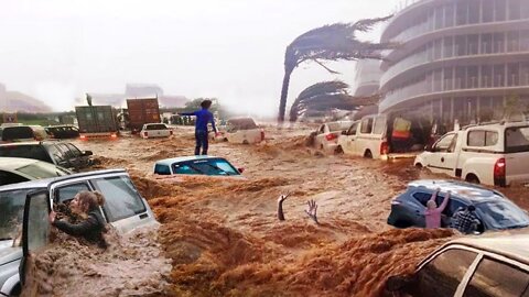 FLOOD WASHED AWAY 140 HOUSES AND 7 PEOPLE MISSING IN GUADALUPE Y CALVO, MEXICO