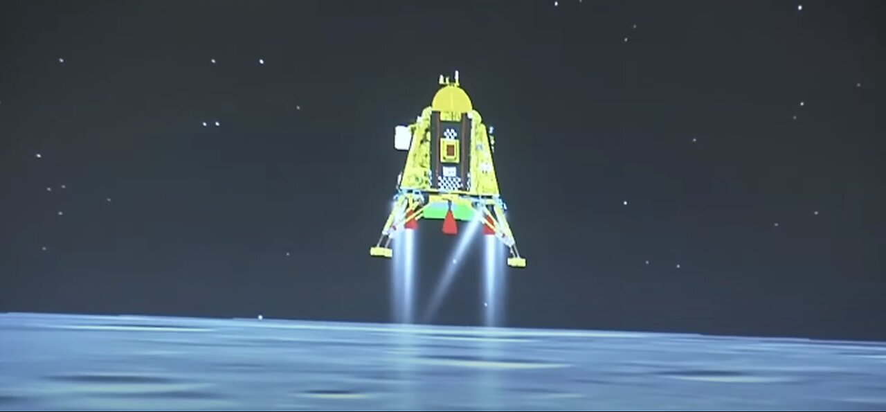 #Chandrayaan3 lands successfully on near the south pole of the moon