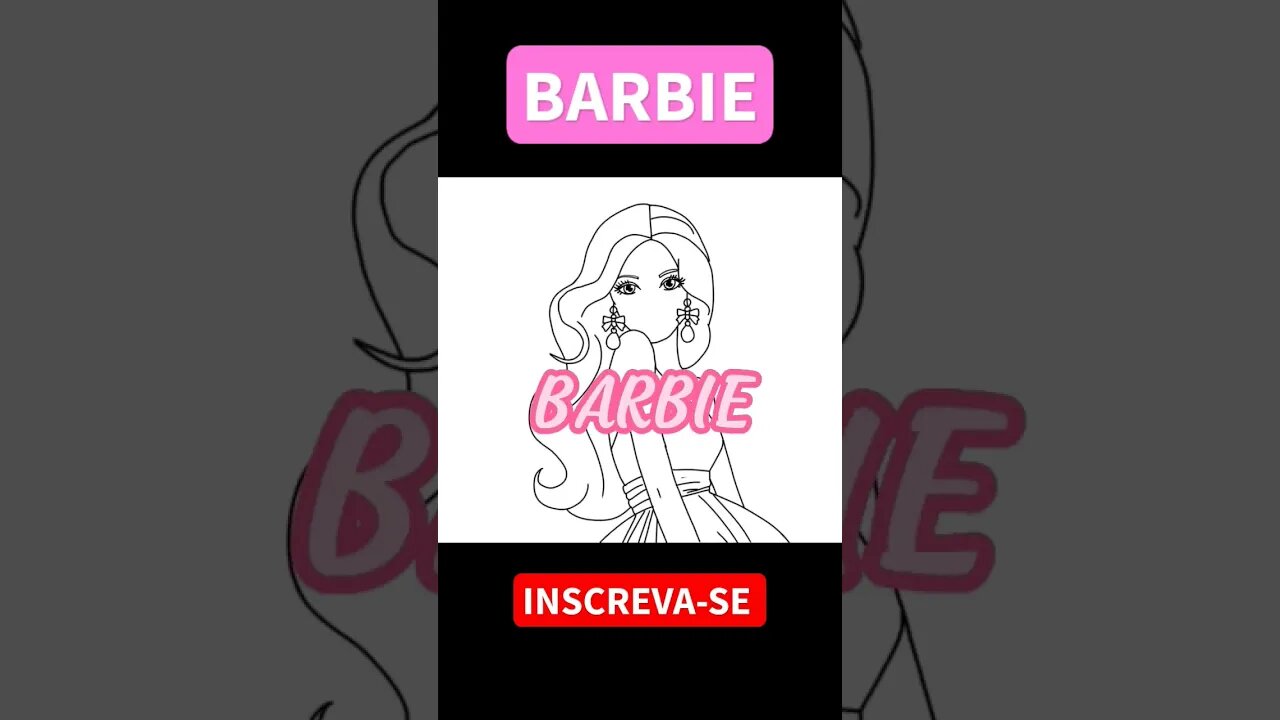 COMO DESENHAR BARBIE #barbie #barbiedoll #barbiemovie