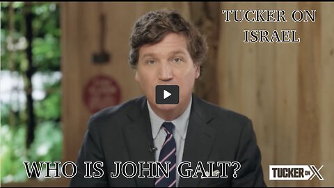 Tucker Carlson W/ VIVEK RAMASWAMY WHAT IS THE RIGHT DIRECTION TO TAKE ON ISRAEL. TY John Galt