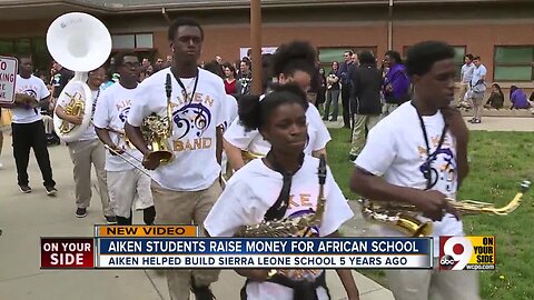 Aiken High School hosts a walk-a-thon to raise money for a school in Africa