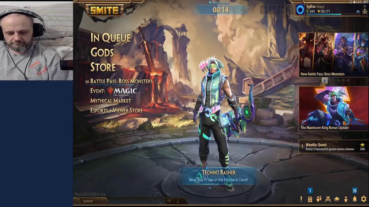PLAYING SMITE