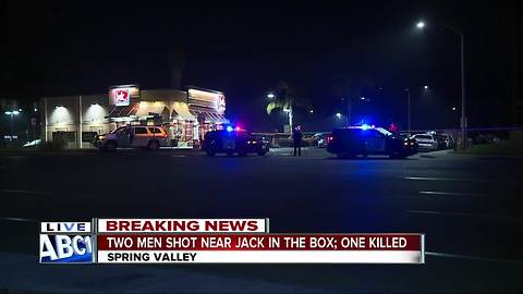 1 dead in shooting near Spring Valley Jack in the Box