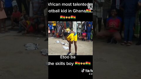 African most talented football kid in Ghana now go by the name etoo ba