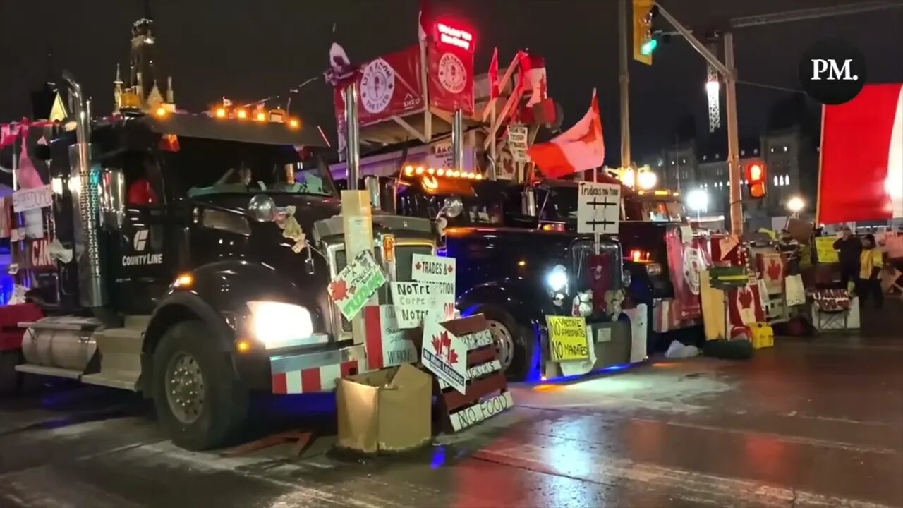 🚛TRUCKERS HONK🚚 FOR FREEDOM ❤️IN OTTAWA🇨🇦