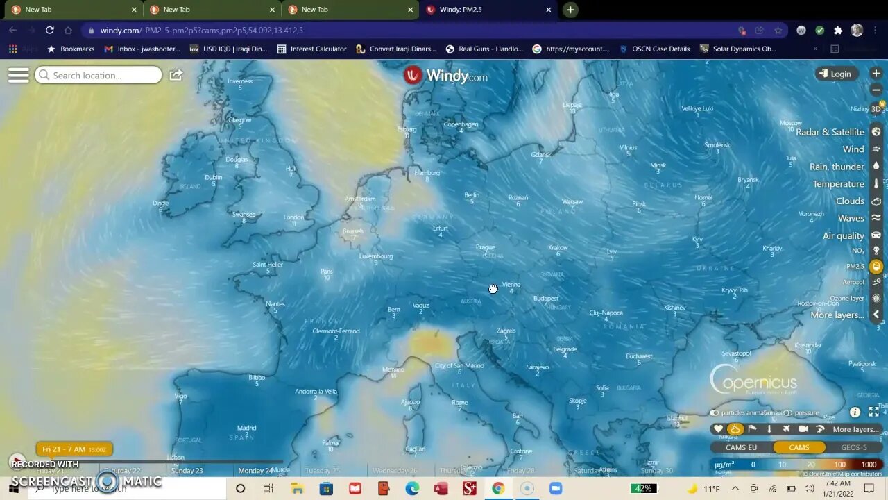Air Quality update, Energy anomaly in Australia