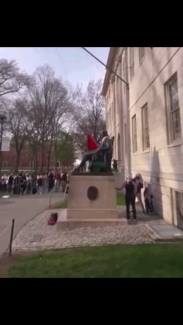 Let's fly our flag with pride! Our stolen "Palestinian" flag in Harvard!